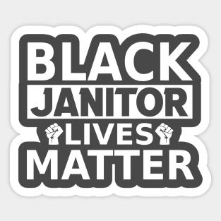 Black Janitor Lives Matter, Black History Month, BLM Protest Sticker